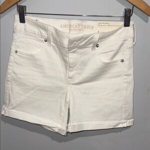 American Eagle Outfitters Cream Denim Shorts